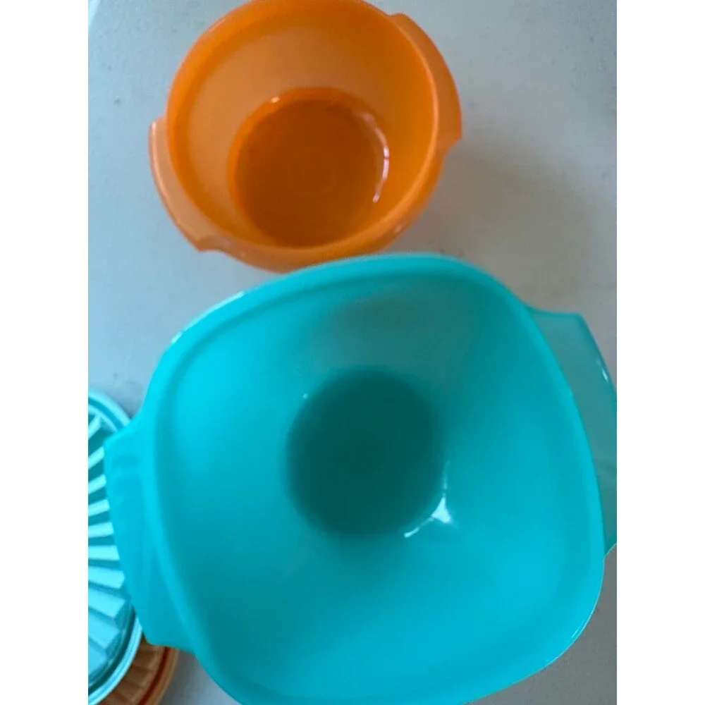 New Tupperware Servalier Food Storage Bowls Containers Mix Lot 4 Piece Set
